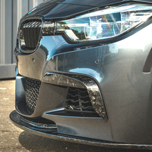 Load image into Gallery viewer, BMW F30 / F31 - MAD Style Front Upper Splitters - Forged Carbon Fiber
